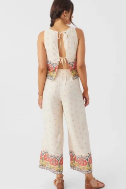 LACEY BORDER PRINT PANTS
