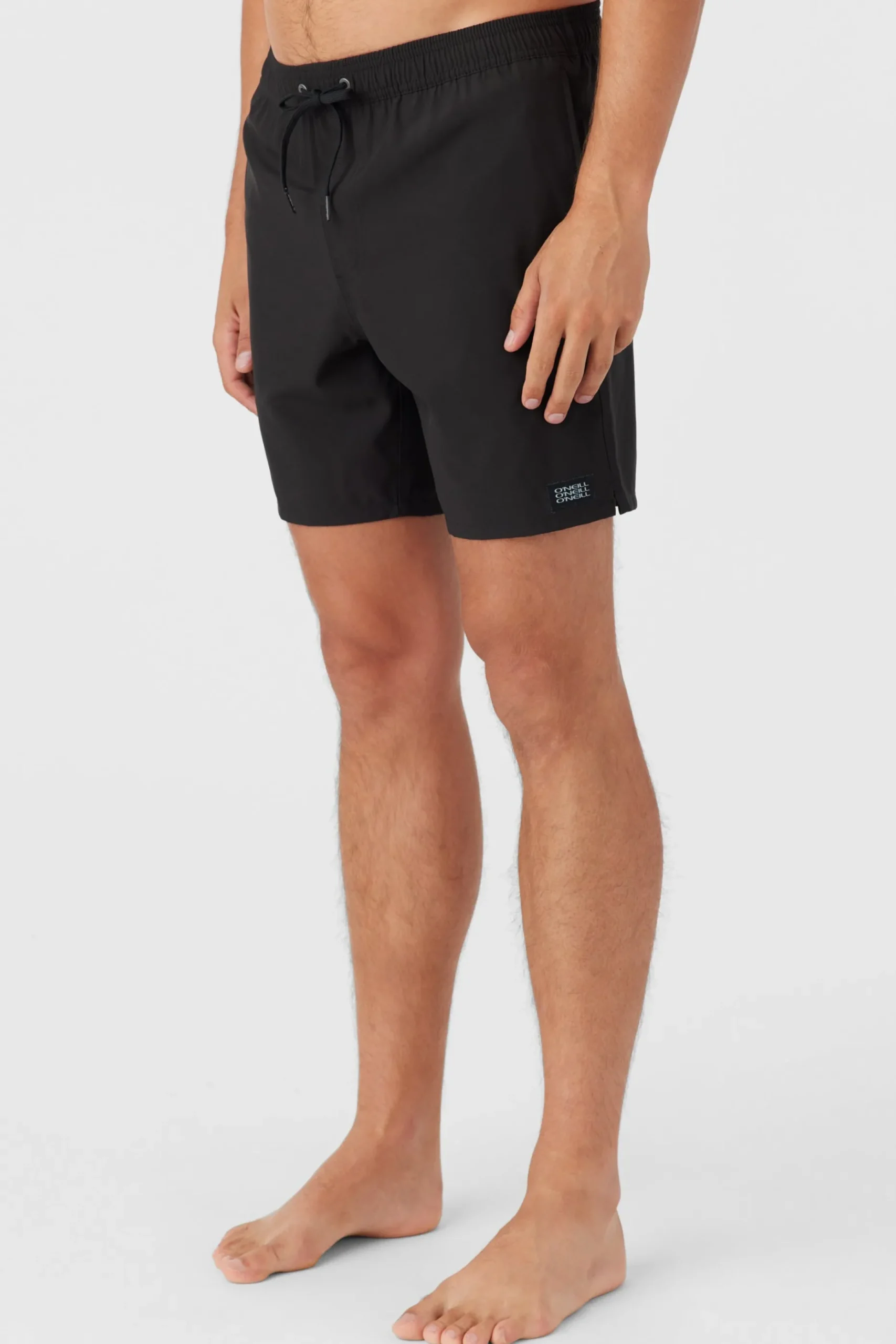 LENNOX HERMOSA SOLID ELASTIC WAIST 17" SWIM TRUNKS