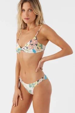 MADISON FLORAL MALIBU TWIST BRALETTE TOP