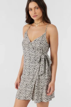 MARLO DREA ANIMAL WRAP DRESS