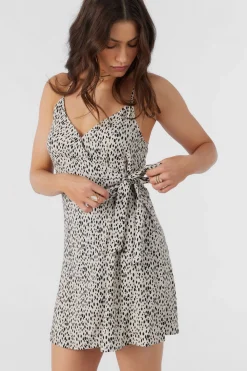 MARLO DREA ANIMAL WRAP DRESS