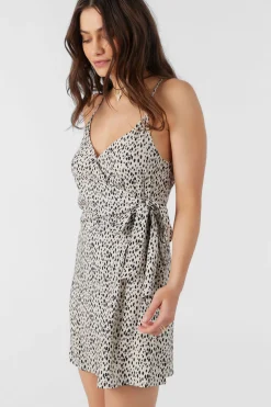 MARLO DREA ANIMAL WRAP DRESS