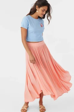 MARNIE SOLID MIDI SKIRT