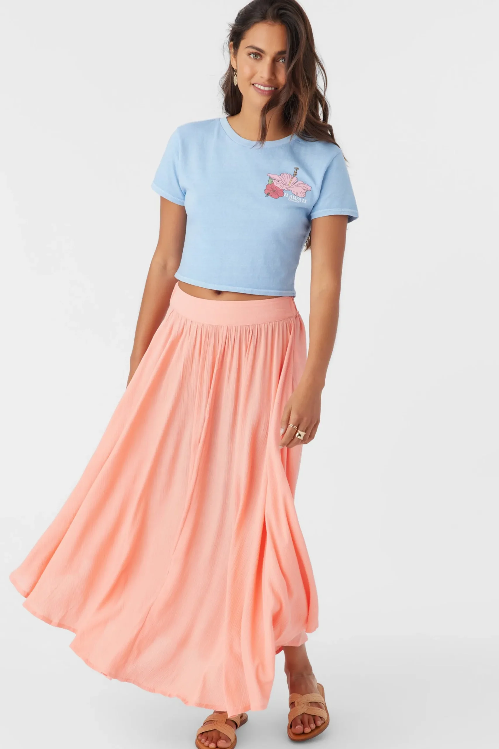 MARNIE SOLID MIDI SKIRT