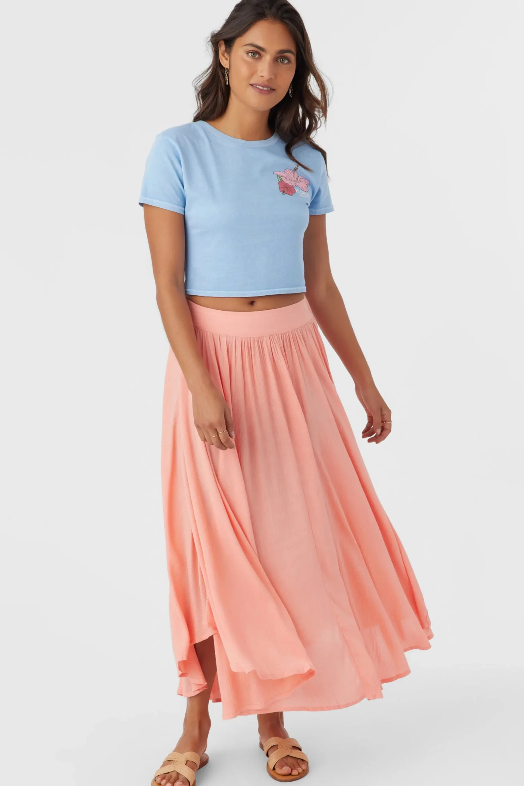 MARNIE SOLID MIDI SKIRT