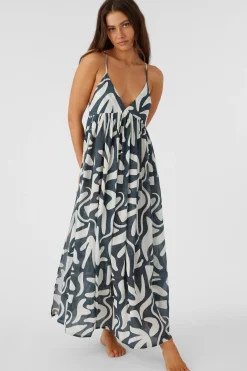 MEL MAXI BEACH HUT GEO SWIM COVER-UP DRESS