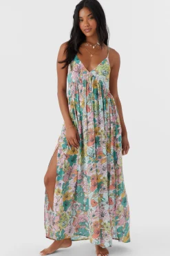 MEL MAXI JANIS FLORAL SWIM COVER-UP DRESS