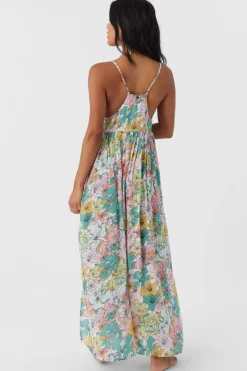MEL MAXI JANIS FLORAL SWIM COVER-UP DRESS