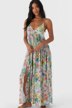 MEL MAXI JANIS FLORAL SWIM COVER-UP DRESS