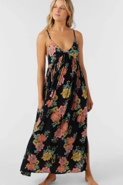 MEL MAXI KALI FLORAL SWIM COVER-UP DRESS