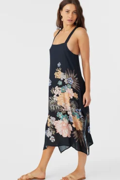 MIRANDA MACAW TROPICAL MIDI COVER-UP DRESS