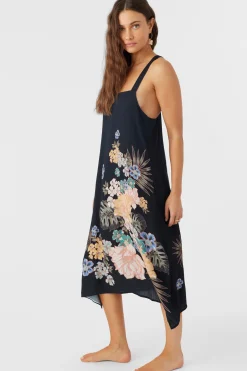 MIRANDA MACAW TROPICAL MIDI COVER-UP DRESS