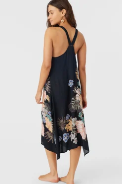 MIRANDA MACAW TROPICAL MIDI COVER-UP DRESS