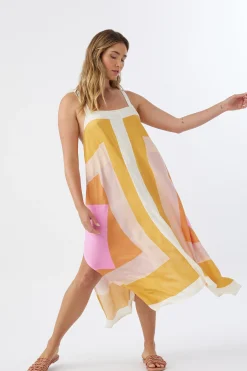MIRANDA MIDI COVER-UP DRESS