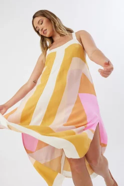 MIRANDA MIDI COVER-UP DRESS