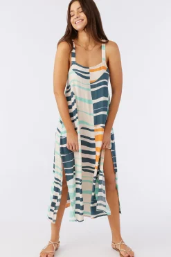 MIRANDA MIDI PRINTED COVER-UP DRESS