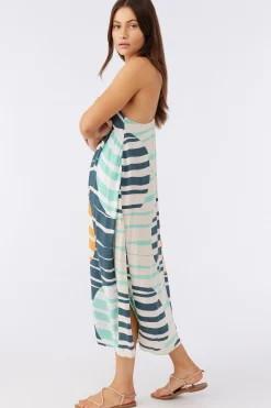 MIRANDA MIDI PRINTED COVER-UP DRESS