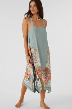 MIRANDA PUNTA TROPICAL MIDI COVER-UP DRESS