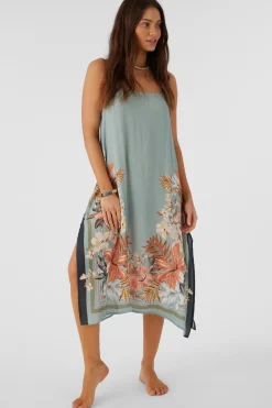 MIRANDA PUNTA TROPICAL MIDI COVER-UP DRESS