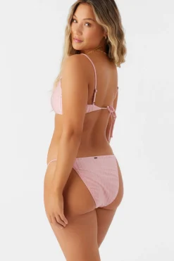 MIZI METALLIC RIB SURFSIDE BRALETTE TOP