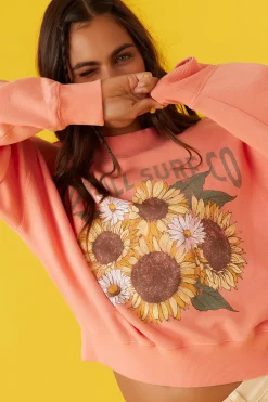 MOMENT CREW NECK CROPPED FLEECE