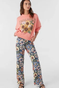 MOMENT CREW NECK CROPPED FLEECE