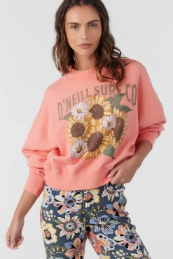 MOMENT CREW NECK CROPPED FLEECE