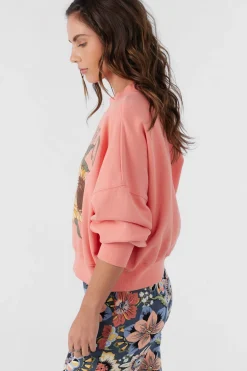 MOMENT CREW NECK CROPPED FLEECE