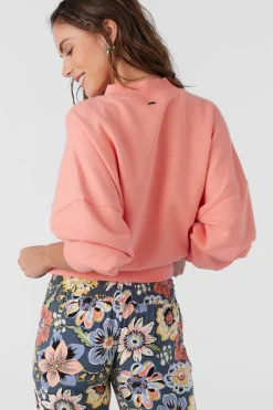 MOMENT CREW NECK CROPPED FLEECE