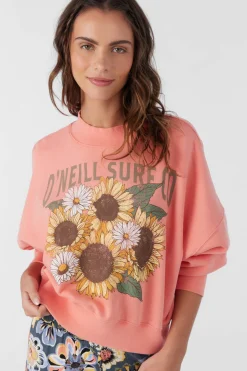 MOMENT CREW NECK CROPPED FLEECE