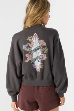MOMENT CREW NECK CROPPED FLEECE
