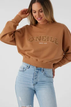 MOMENT CREW NECK CROPPED FLEECE