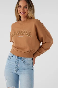 MOMENT CREW NECK CROPPED FLEECE