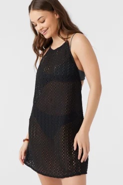 MONA MINI CROCHET LACE COVER-UP DRESS