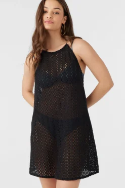 MONA MINI CROCHET LACE COVER-UP DRESS