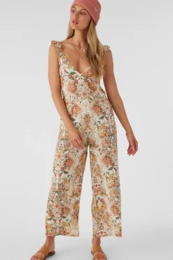 MONYCA SOFIA FLORAL FLUTTER TANK JUMPSUIT