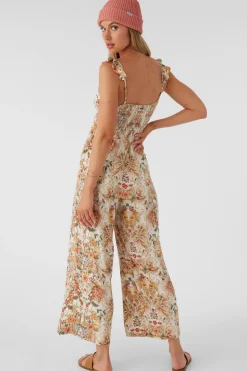 MONYCA SOFIA FLORAL FLUTTER TANK JUMPSUIT