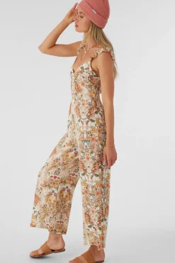 MONYCA SOFIA FLORAL FLUTTER TANK JUMPSUIT