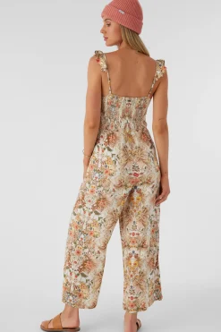 MONYCA SOFIA FLORAL FLUTTER TANK JUMPSUIT