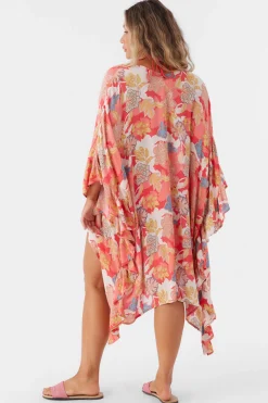 NATALIE ANTAYLA FLORAL KIMONO COVER-UP