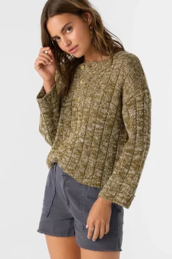 OCEANFRONT HENLEY LONG SLEEVE SWEATER