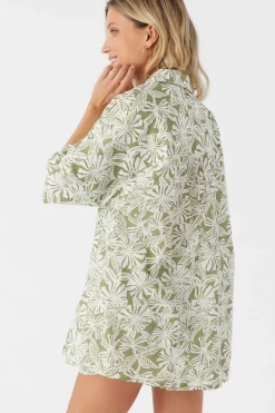 OLIVIA HALFMOON OVERSIZED COVER-UP SHIRT