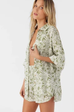 OLIVIA HALFMOON OVERSIZED COVER-UP SHIRT