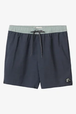 O'RIGINALS SOLID ELASTIC WAIST 16" SWIM TRUNKS
