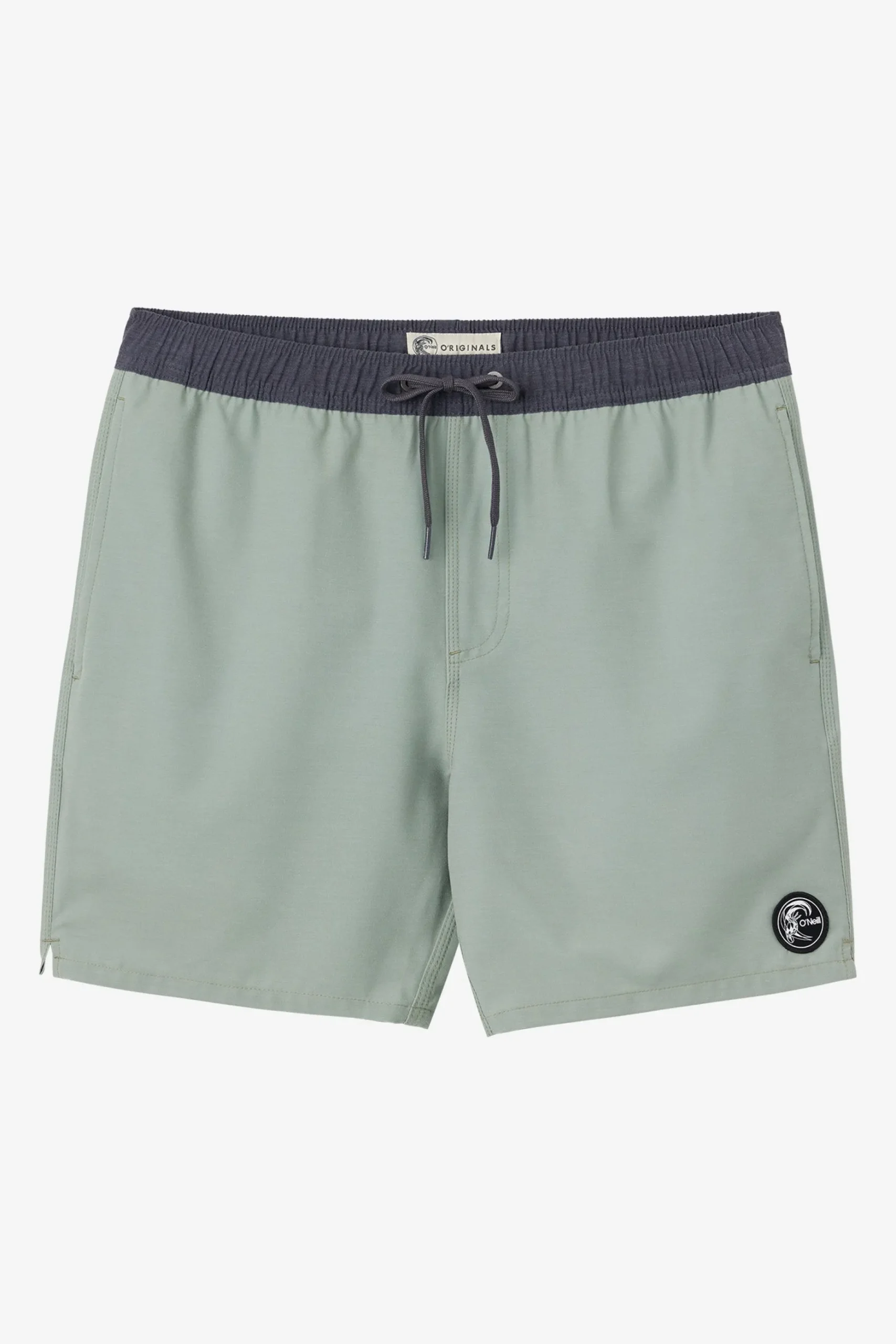 O'RIGINALS SOLID ELASTIC WAIST 16" SWIM TRUNKS