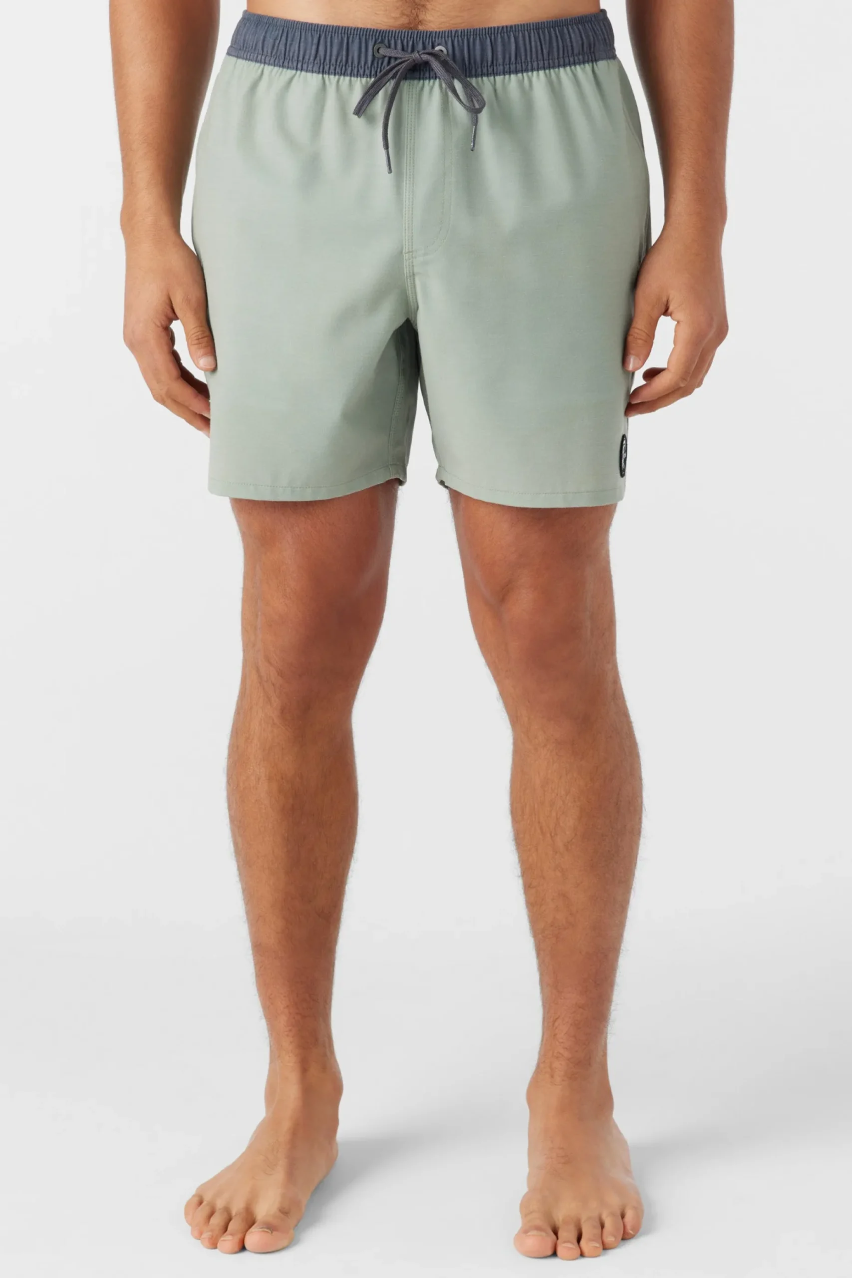 O'RIGINALS SOLID ELASTIC WAIST 16" SWIM TRUNKS