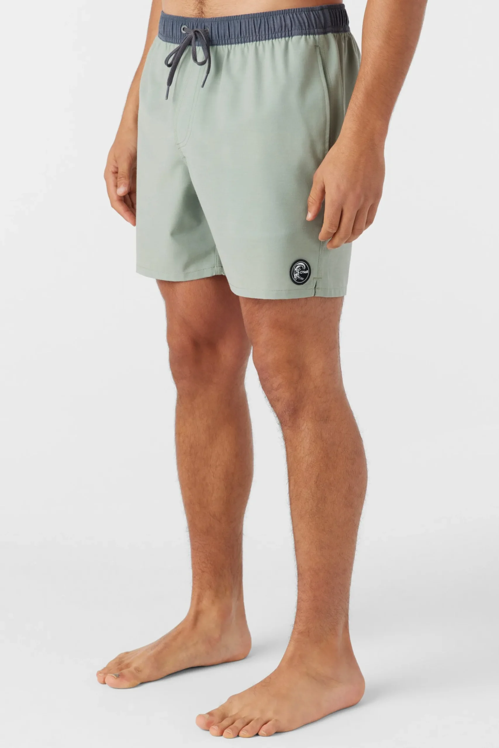 O'RIGINALS SOLID ELASTIC WAIST 16" SWIM TRUNKS