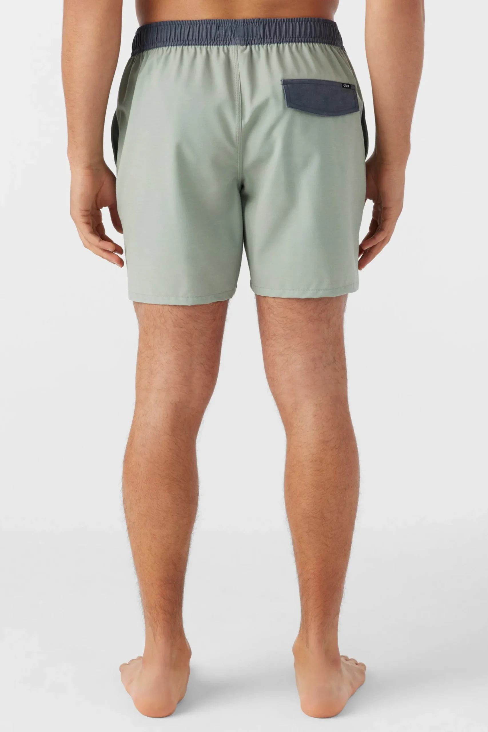 O'RIGINALS SOLID ELASTIC WAIST 16" SWIM TRUNKS