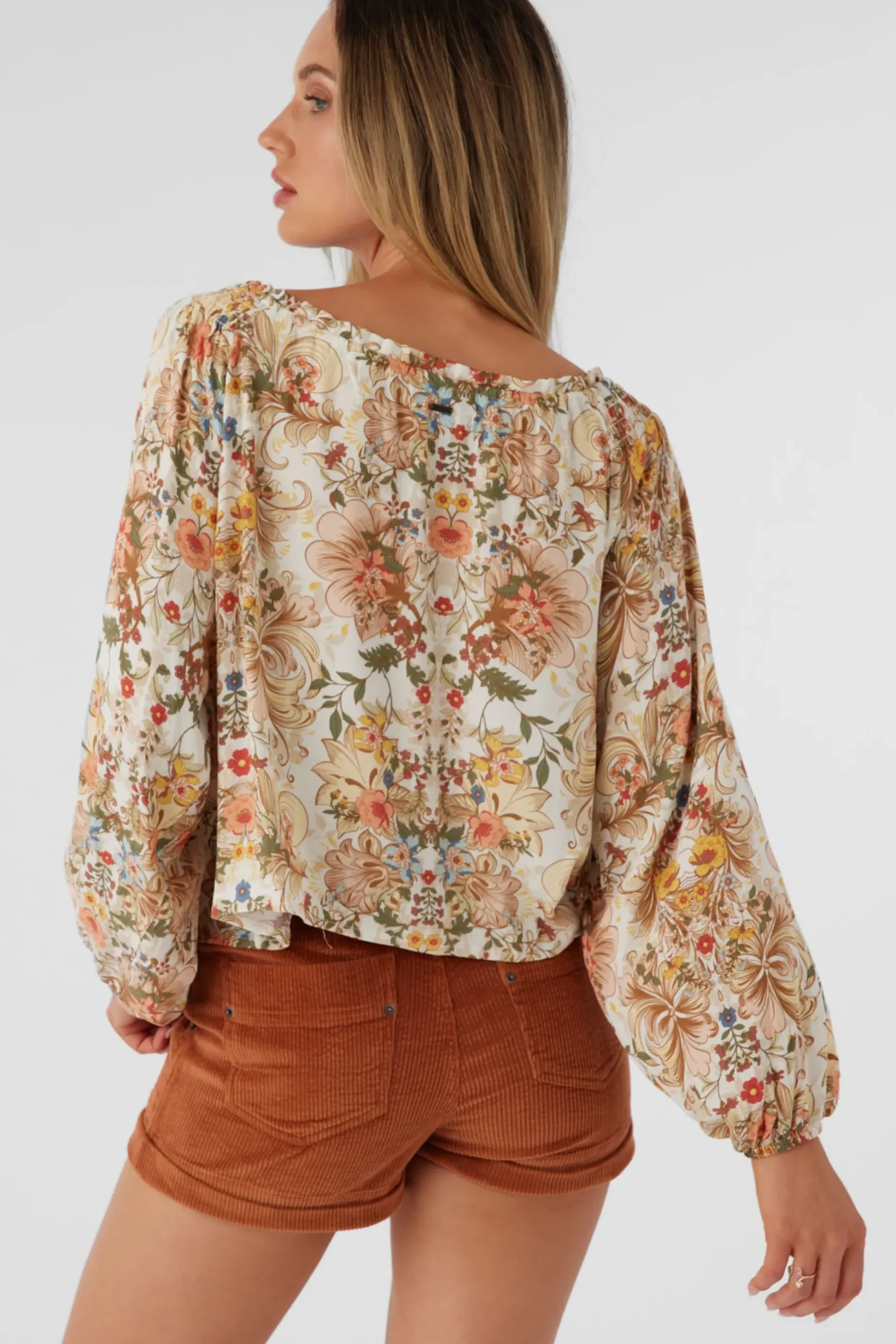 RIVER SOFIA FLORAL LONG SLEEVE TOP