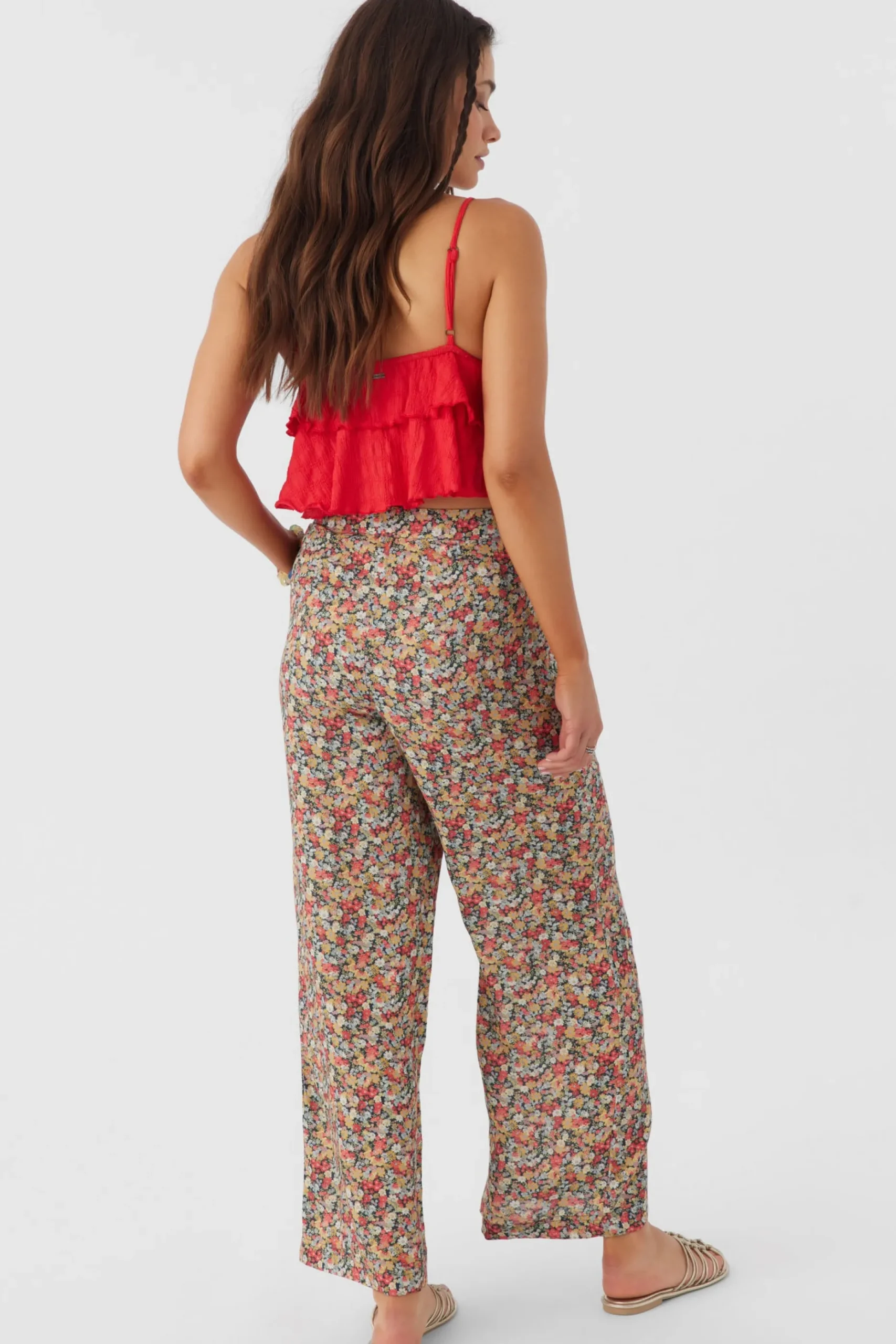 RYLAN EDEN DITSY WIDE LEG PANTS